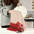 thumbnail image 3 of Beautiful Heart Bowknot Dish Towels Set of 6, Valentines Day Washable Tea Towels Dishcloths Lint-Free 18x28 Inch Fast Drying for Home Kitchen Clean, 3 of 7