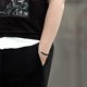 thumbnail image 3 of 2 pulseras de cuero para hombre, pulsera de piel de vaca con cierre ajustable, 3 of 8
