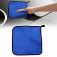 thumbnail image 2 of Absorbent Coral Fleece Cleaning Towels Thick Microfiber Lint Free Reusable Dish Cloths Rags for Kitchen Car Home, 2 of 9