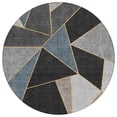 thumbnail image 2 of Addison Rugs Chantille Indoor/Outdoor Transitional Geometric Blue Washable Round Rug, 8' x 8', 2 of 6