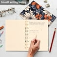 thumbnail image 5 of Flowers Leaves Floral Ring Binder Notebook Journey Note Diary College Ruled Spiral Notebook Study Loose Leaf Paper A5 60 Pages, 5 of 8