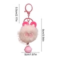thumbnail image 3 of Mini Storage Pouch Keychain Backpack Zipper Pull, Durable Polyester Decorative Key Ring for Keys Cards, Portable Organizer Pendant for Commuting Travel Home with 6 Colors, Pink, 3 of 6