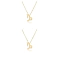 thumbnail image 1 of Qarigey Collar del zodiaco Regalo de amigos Ajustable Cómodo Ins Personalidad Superficie lisa Accesorio de moda Capricornio dorado Type2 NO2 Qarigey  CBP198496, 1 of 1