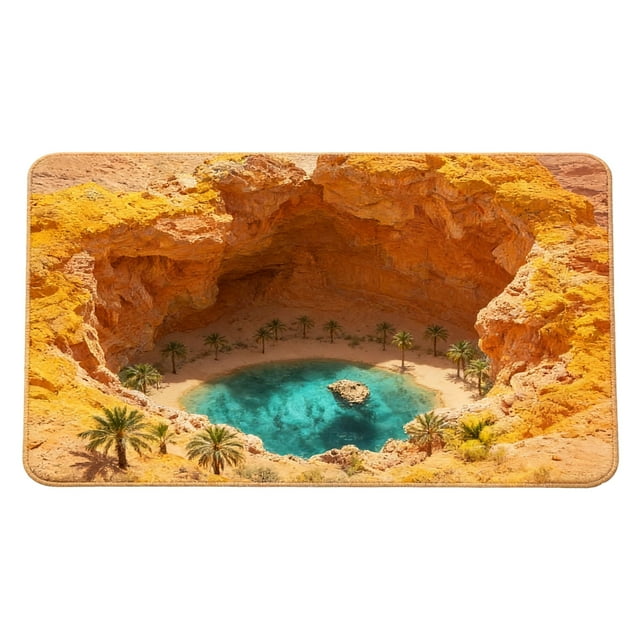 Area Rug for Living Room Optical Illusion 3D Bottomless Hole Design Indoor Outdoor Rug 40×60 Cm for Entrance
