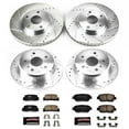 thumbnail image 3 of PowerStop Front and Rear Z23 Evolution Sport Carbon-Fiber Ceramic Brake Pad and Drilled & Slotted Rotor Kit Fits: TOYOTA Select Models K1145, 3 of 10