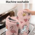 thumbnail image 5 of Pink Unicorn Flamingo Pattern Bathroom Rugs Mat,Non Slip Microfiber Bathroom Rug,Rubber Backing,Soft Bathroom Mats for Bathroom Floor,Tub and Shower,47x17in(120x43cm), 5 of 5