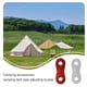 thumbnail image 3 of Eigraketly Hebillas de sujeción de 20 piezas, hebilla de cordón de paracaídas, tope de cuerdas de viento para toldo, accesorios de Camping de montaña Escalada Rojo Eigraketly OD020532-01, 3 of 6
