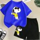thumbnail image 3 of Conjunto de camiseta de verano con estampado de Snoopy para niños y adolescentes, camiseta de algodón de manga corta y pantalones cortos, traje de 2 piezas, ropa de moda para niños, 3 of 5