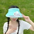 thumbnail image 2 of Sun Visor Hats With Fan-three Speed Usb Rechargeable,sun Protection Sun Cap For Women/men/kid,adjustable Buckle Strap Sun Hat, 2 of 5