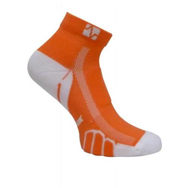 VT 0210 Ped Light Weight Running Socks, Orange - Medium