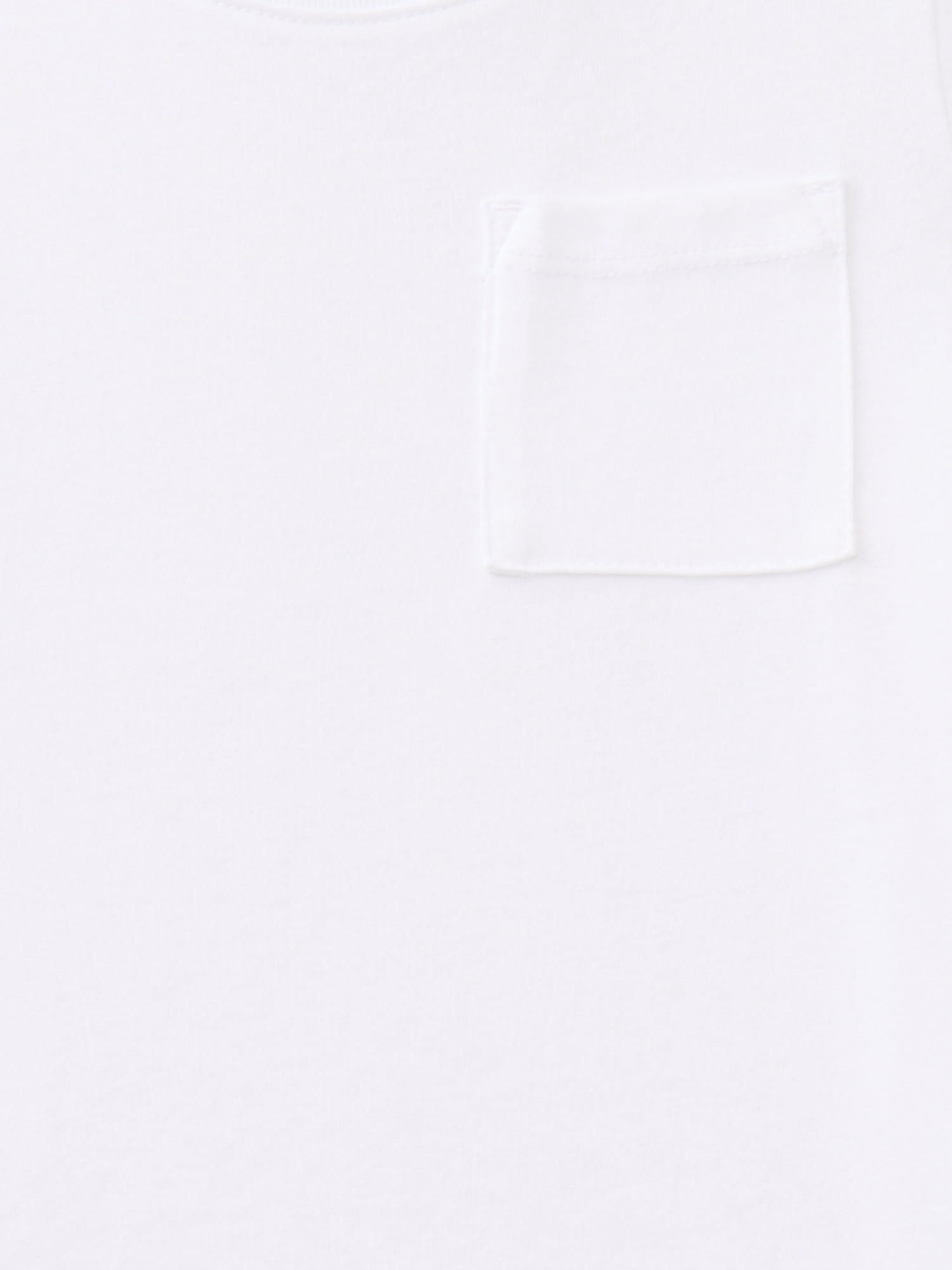 Wonder Nation Toddler Boys' Short Sleeve Pocket Tee, White, Size 18M-5T