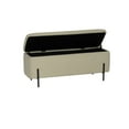 thumbnail image 2 of MacLaren Upholstered Storage Bench Mint Frost Green, 2 of 11
