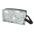 thumbnail image 2 of Goofa Goose and Doodle Flowers Printed Toiletry Bag with Handle,Large Capacity Travel Makeup Cosmetic Bag for Women, Carry on Airport Airline Compliant Bag, 2 of 9