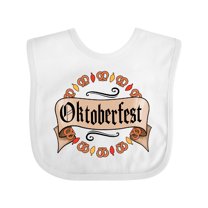 Inktastic Oktoberfest Pretzels and Leaves Boys or Girls Baby Bib