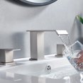 thumbnail image 4 of WB-03108BN Square Widespread 2-handle Bathroom Faucet with Drain Assembly, 4 of 4