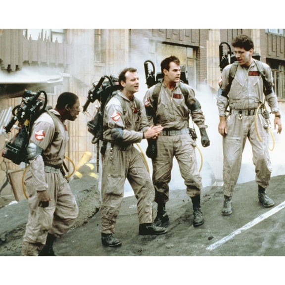 Poster Fam Ghostbusters Bill Murray And The Gang Wearing Uniforms In Street 24" x 36" Poster