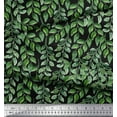 thumbnail image 3 of Soimoi Modal Satin Fabric Leaves Panel Print Sewing Fabric Yard 42 Inch Wide, 3 of 3