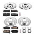 thumbnail image 3 of PowerStop Front and Rear Z23 Evolution Sport Carbon-Fiber Ceramic Brake Pad and Drilled & Slotted Rotor Kit Fits: DODGE MITSUBISHI Select Models K797, 3 of 10