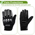 thumbnail image 3 of Full Finger Men's Steel Shell Cycling Gloves Motorcycle Gloves for Climbing Motorcycling Cycling Polyester Black One Size, 3 of 6