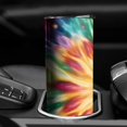 thumbnail image 3 of 20oz Colorful Tie Dye Mandala Pattern Skinny Tumblers Stainless Steel Tumbler with Lid and Straw,Vacuum Insulated Double Wall Travel Tumbler Cups with Cleaning Brush for Coffee,Tea, 3 of 6