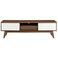 thumbnail image 3 of Allora Modern Wood TV Stand for TVs up to 59" in Walnut/White, 3 of 6