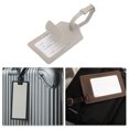 thumbnail image 5 of Unique Bargains 1 Pc Solid Color Luggage Tag for Travel PU Gray, 5 of 5
