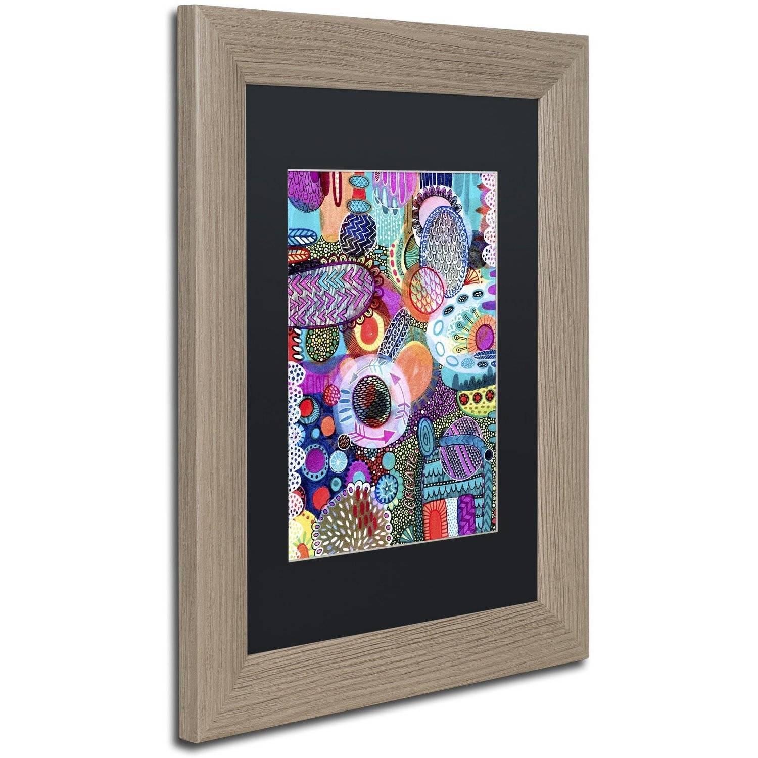 Trademark Fine Art "Creation" Canvas Art by Hello Angel, Black Matte, Birch Frame