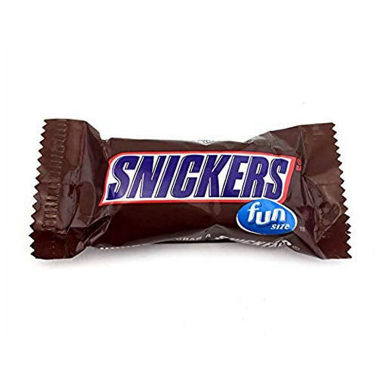 Snickers Fun Size Chocolate Caramel Candy Bars, Treat Size Bulk Pack (Pack  of 2 Pounds)
