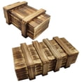 thumbnail image 4 of 2Pcs Wooden Box Toy Children Cognitive Toy Kids Puzzle Box Plaything with Hidden Compartment, 4 of 9