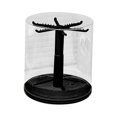 thumbnail image 4 of Vitrina transparente giratoria para llaveros, estante que ahorra espacio, apilable, para exhibir adornos en el hogar, gabinetes y escritorios. Negro, 4 of 8