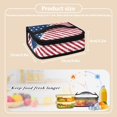 thumbnail image 7 of KUIFORTI Lunch Bag Cooler Bag Women Lunch Purse Reusable Small Ice Packs Handbag Lunch Box Inside Purse with Handle, American Star Print, 7 of 7