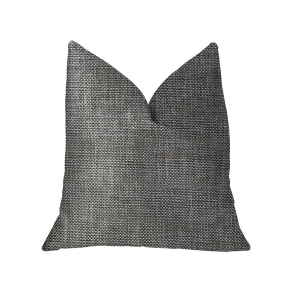 Plutus 20" x 30" Luxury Throw Pillow in Grey Pebble Silver
