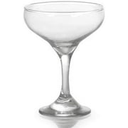 Madison 7.4 Ounce Champagne Coupe Glasses | Thick and Durable Glass – Beautiful Old Style Sparkling Wine Saucers – Dishwasher Safe – Set of Twelve Champagne Glasses