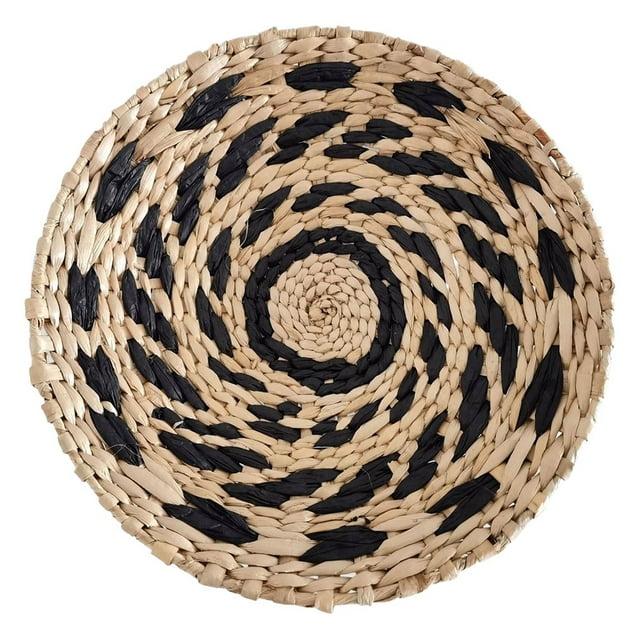 Woven Wall Basket Set-Hanging Seagrass Baskets Decorative Boho Styled Baskets Perfect For Trendy All Natural Home Decor Handmade Woven Hanging Wall Basket Decor