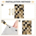 thumbnail image 2 of Bath Accessories Sets Single Print Decorative Tray With Handle For Home Bathroom Bedroom Moons Stars Checkered Squares, 2 of 7