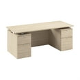 thumbnail image 1 of Stratus 72W Standing Desk with Drawers & Panel in Natural Elm - Engineered Wood, 1 of 8