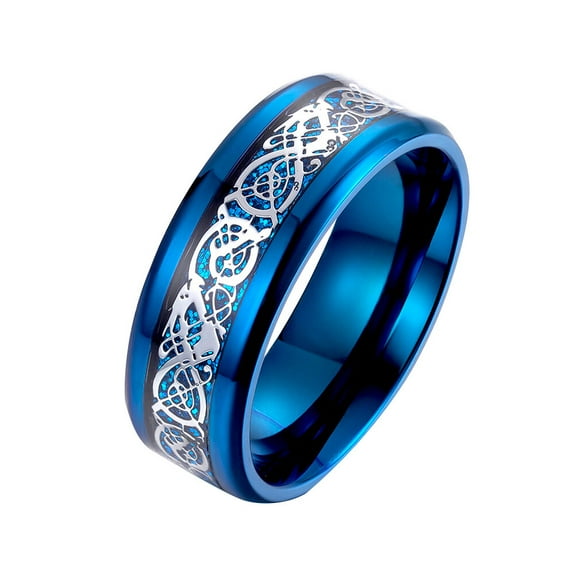 Pretyzoom 1Set Cool Finger Ring Wedding Rings for Men Fashion Steel Jewelry