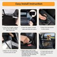 thumbnail image 4 of Foldable Dog Car Waterproof Pet Safety Seat for Medium Dogs with Safety Belt and Support Tubes, 4 of 5