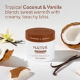thumbnail image 6 of Native Detoxifying Body Scrub, Gentle Exfoliation for Sensitive Skin, Coconut & Vanilla Scent, 12 oz, 6 of 10