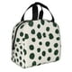 thumbnail image 2 of Easygdp Abstract Green Polka Dot Bolsa Térmica Premium - Tela Oxford Impermeable, Gran Capacidad, Bolsillo Frontal, Unisex para Trabajo, Escuela, Actividades al Aire Libre y Picnics, 2 of 8