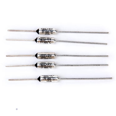 Free Shipping/5 Pcs/Nylon Coated Rice Cooker Ceramic Thermal Fuse 10A 250V 200 C