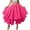 Watermelon Red, variant on Women's Tennis Skirts Summer Flowy Chiffon Three Tiered High Slit Belly Dance Wrap Skirt With Rolled For Carnival Performance Blue One Size