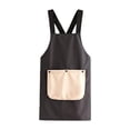 thumbnail image 1 of Wosthever Delantal ligero con bolsillos para mujer y hombre, con espalda cruzada y toalla incluida, 2 en 1, con espalda cruzada inteligente. Cocina y Comedor negro, 1 of 4