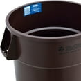thumbnail image 5 of Global Industrial Plastic Trash Can 32 Gallon Brown, 5 of 7