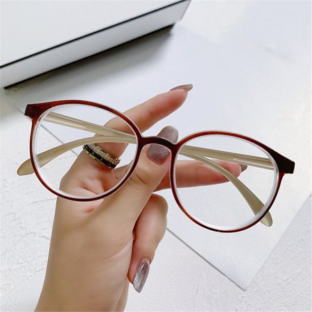 0~-4.0 Unisex Women Fashion Radiation Protection Computer Goggles Optical Spectacles Eyewear Myopia Glasses Nearsighted Eyeglasses COFFEE STRENGTH 150