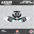thumbnail image 3 of Kalair GFX Graphics Kit for Honda CRF80 (2004-2010) Usa Series, 3 of 5