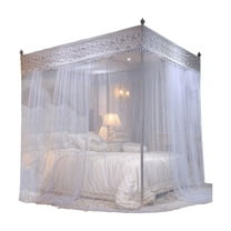 Elegant Princess-style Mosquito Net Bed Canopy for Bedroom Decoration, Soft Polyester Fabric, Air Circulation, Gift for ' Fairy Tale Room