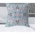 thumbnail image 2 of HomeRoots 482007 5 x 26 x 26 in. Gray & Pink Blown Seam Floral Indoor & Outdoor Throw Pillow, 2 of 5