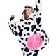 thumbnail image 1 of Sudadera portátil con capucha Giggling Getup Sherpa Cozy Cow, 1 of 7
