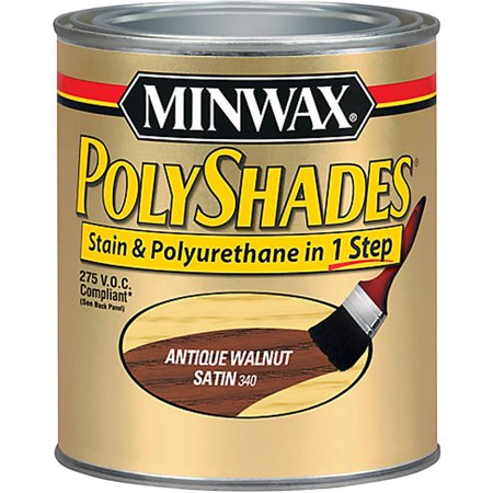 Minwax 275 Voc Polyshades Satin, 1/2 pt, Antique Walnut